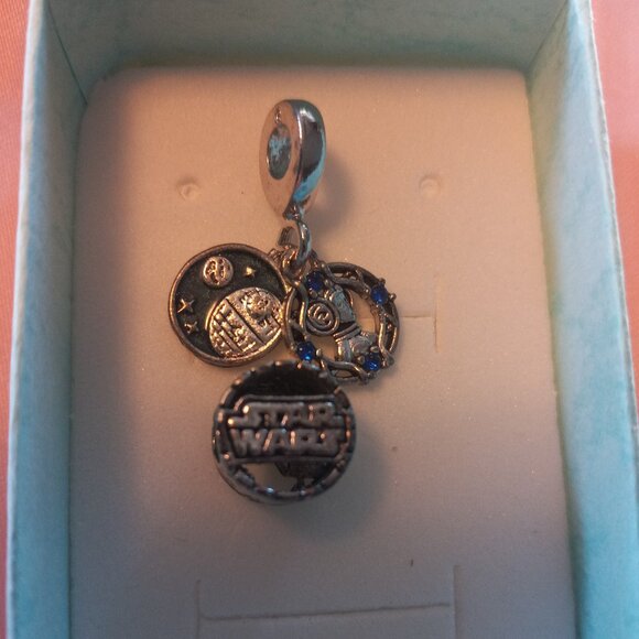 Pandora Style Star Wars Princess Leia, Death Star, and Logo charms - Picture 1 of 3